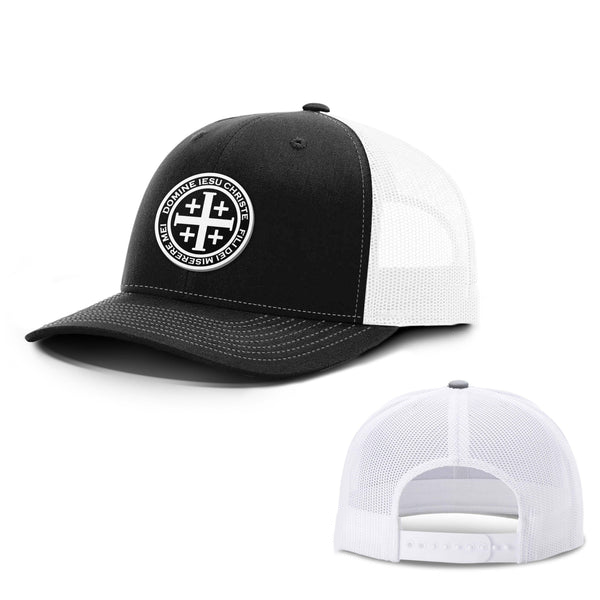 Latin Cross Circle Patch Hats