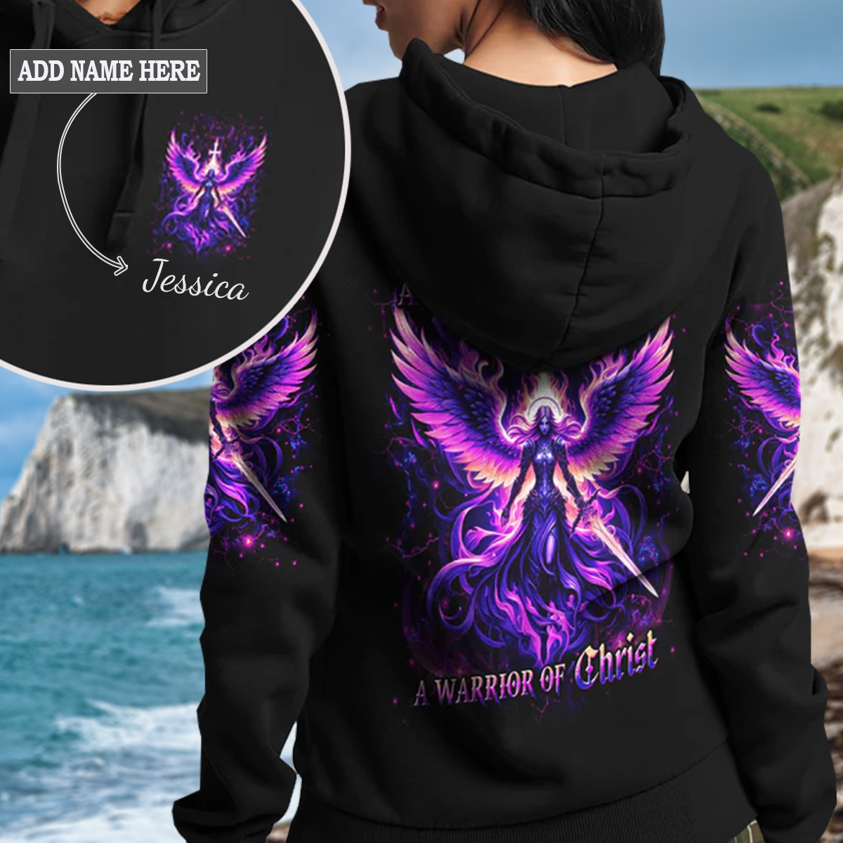 A Child Of God A Woman Of Faith Hoodie 2