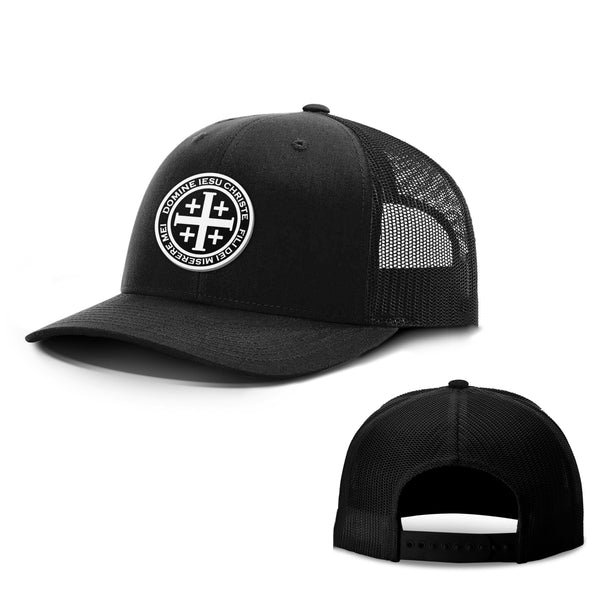 Latin Cross Circle Patch Hats