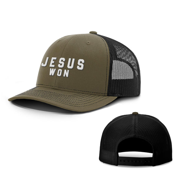 JESUS WON Hats