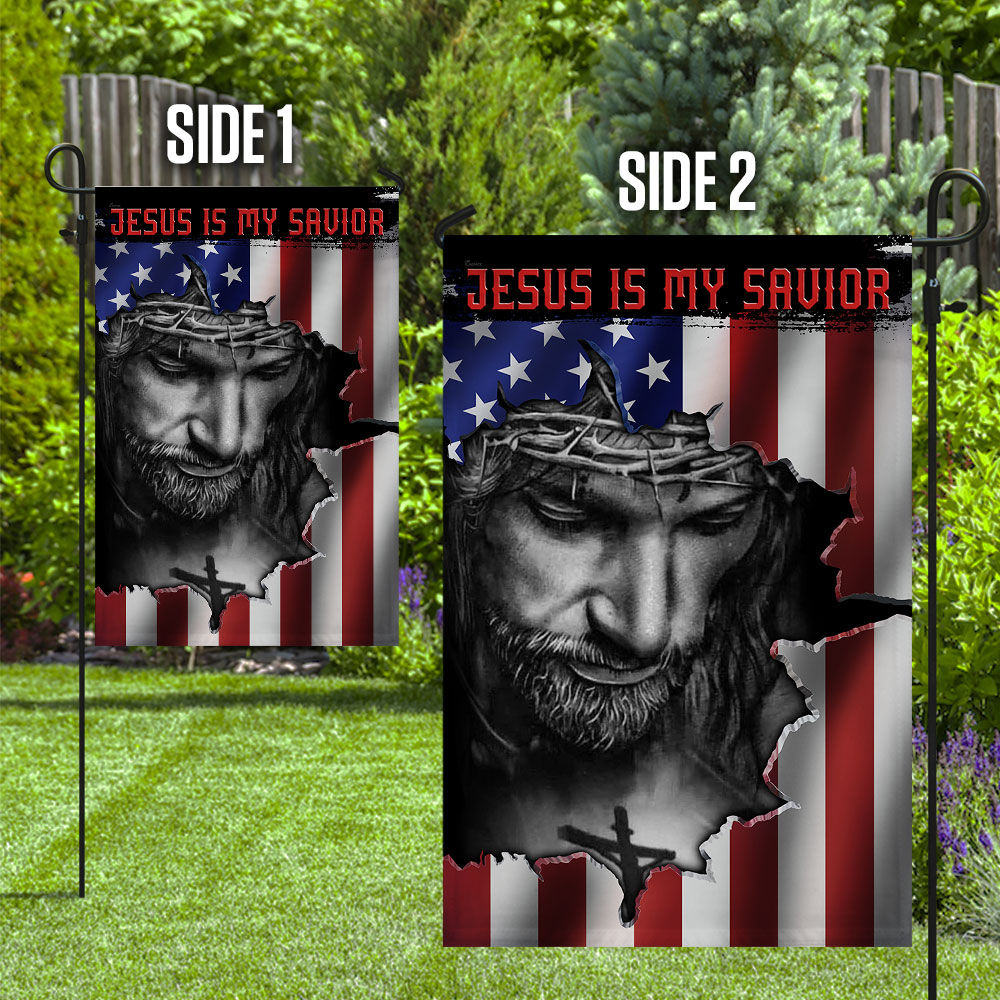 Jesus And American Flag FLAGWIX ™ Jesus Is My Savior Flag