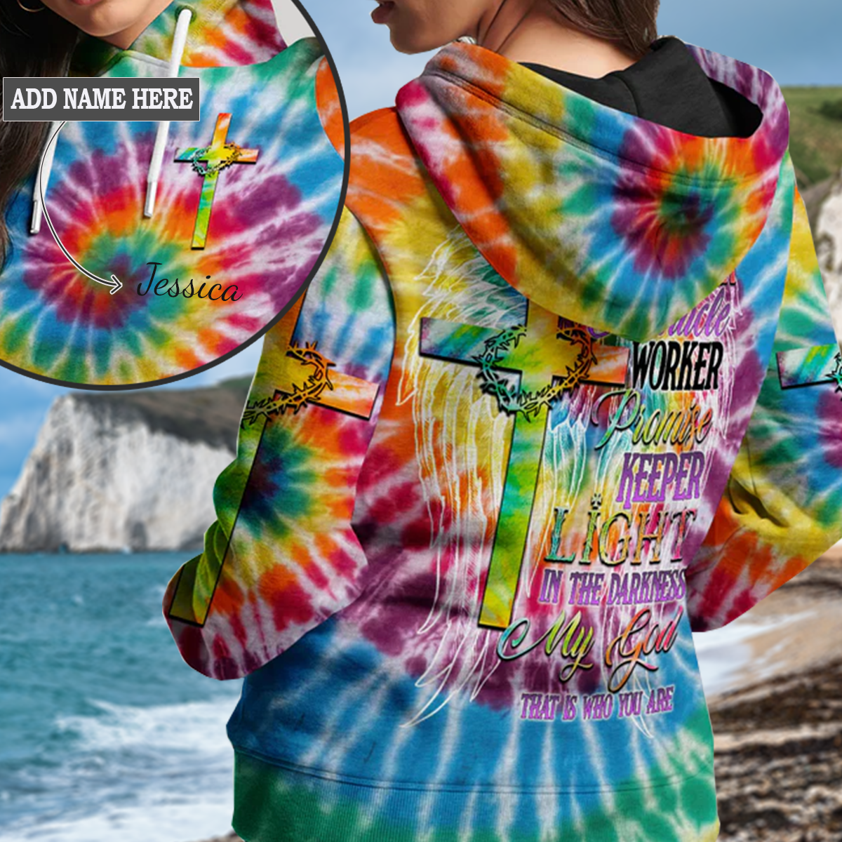 Promise Keeper Light In The Darkness Tie Dye Hoodie