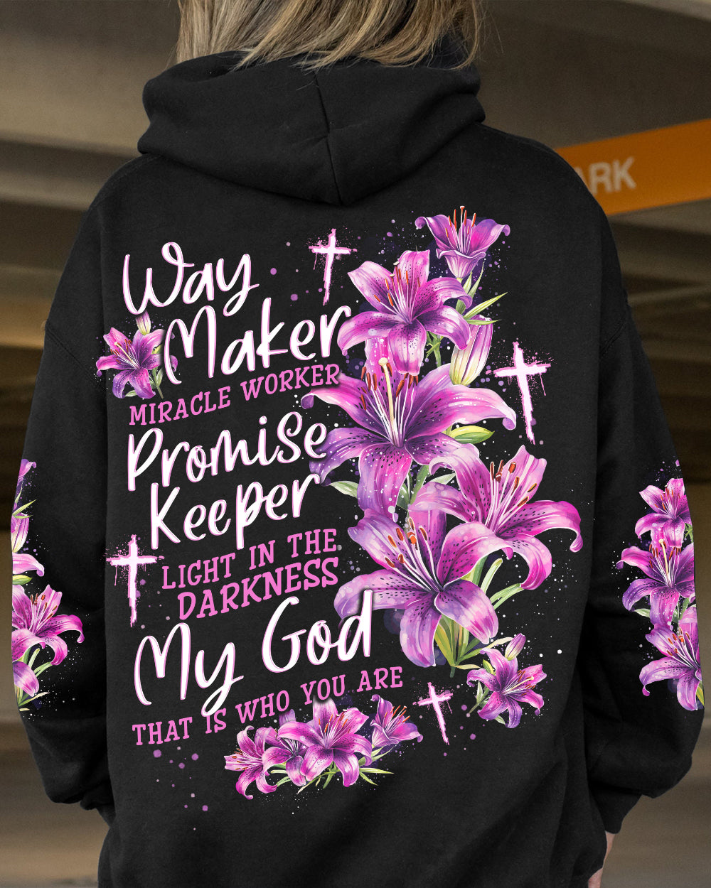 Way Maker Miracle Worker Lilies Hoodie