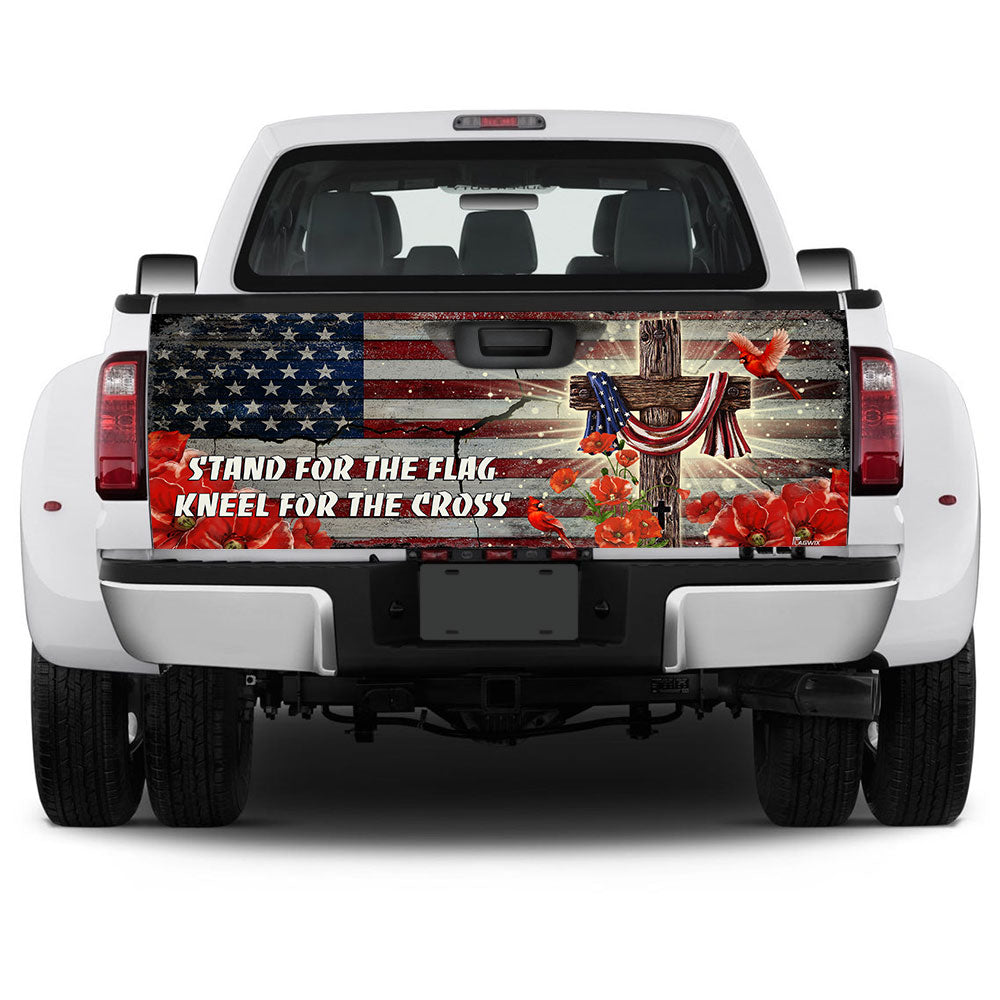 Jesus Christ United We Stand Truck Tailgate Decal Sticker Wrap