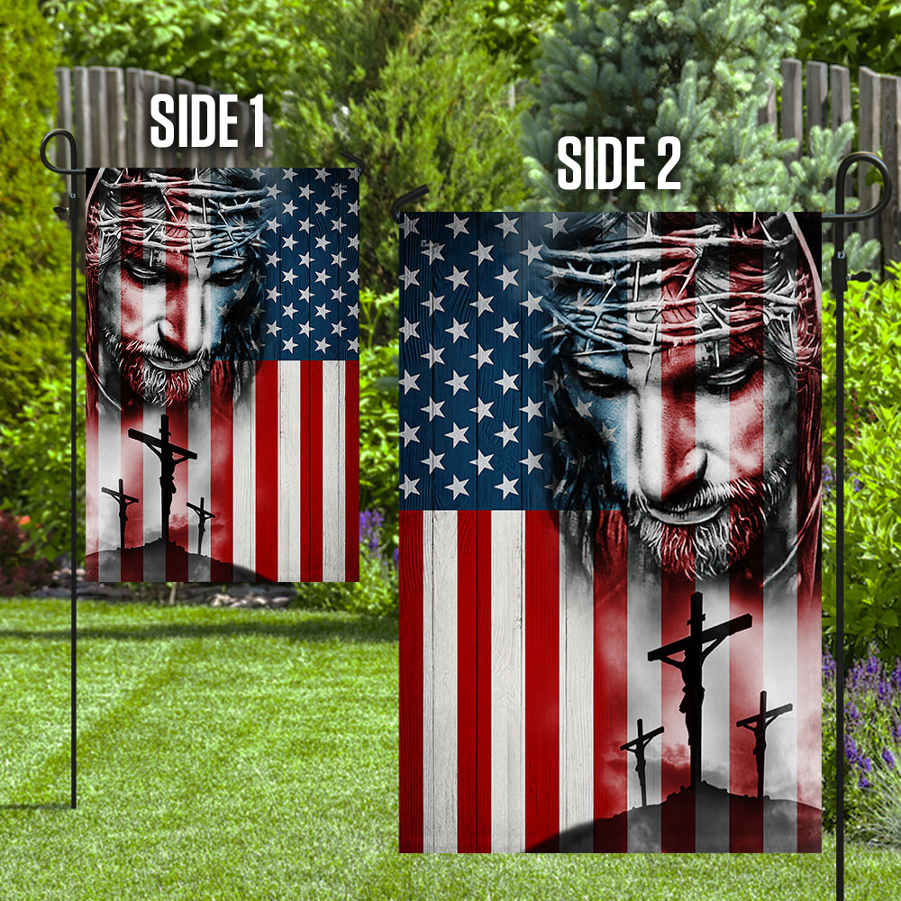 Jesus Christ American Flag