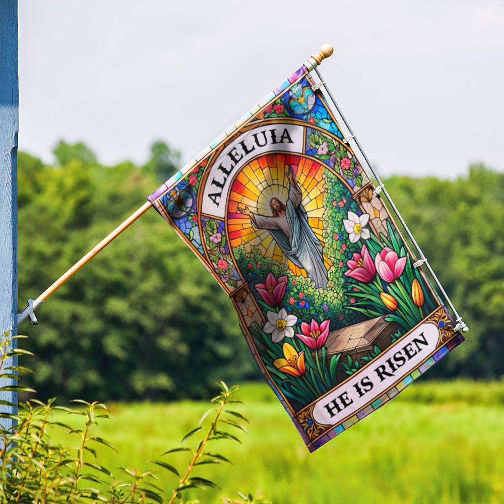 FLAGWIX Jesus Christ Easter He Is Risen Resurrection Flag