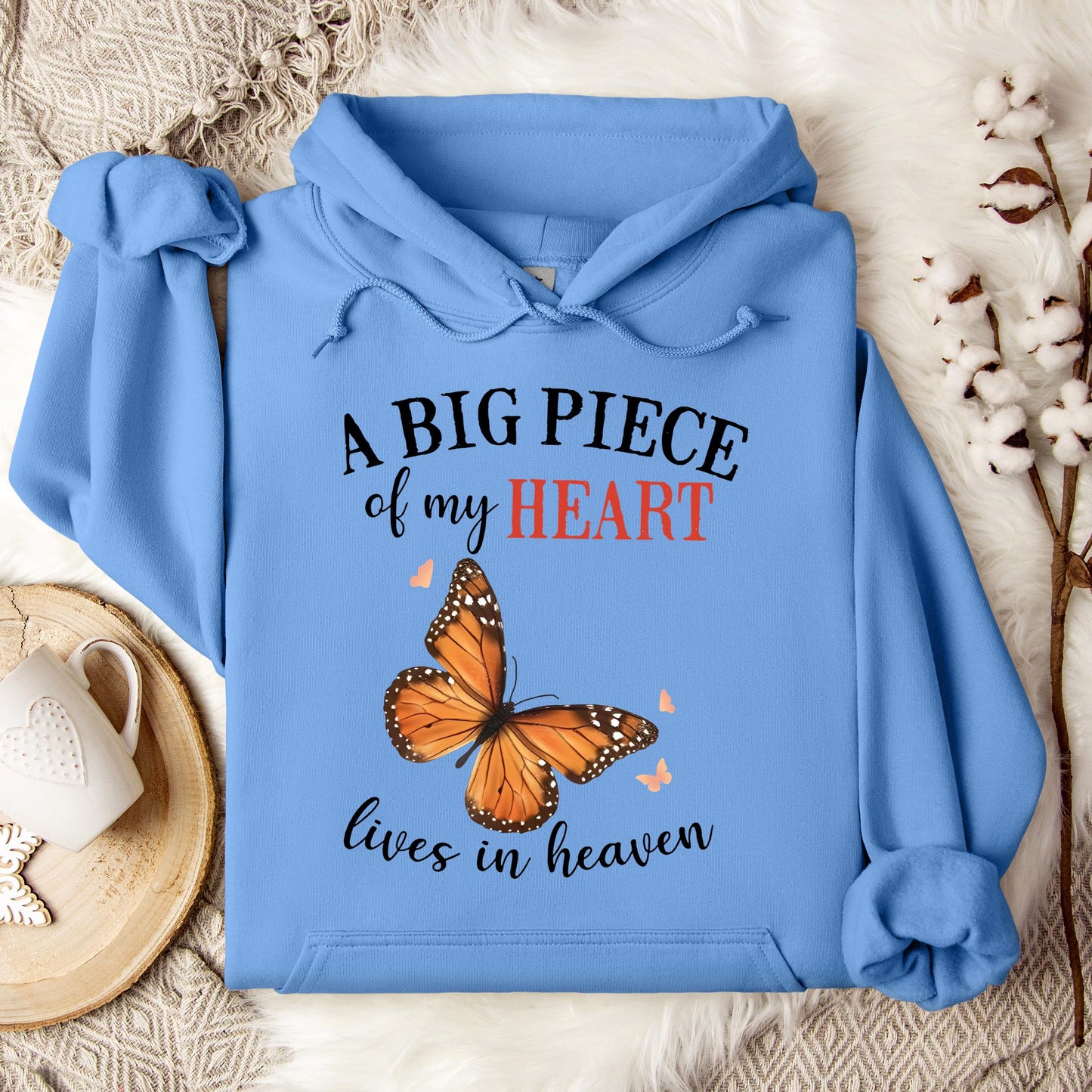 A Big Piece Of My Heart Lives In Heaven 01 Hoodie
