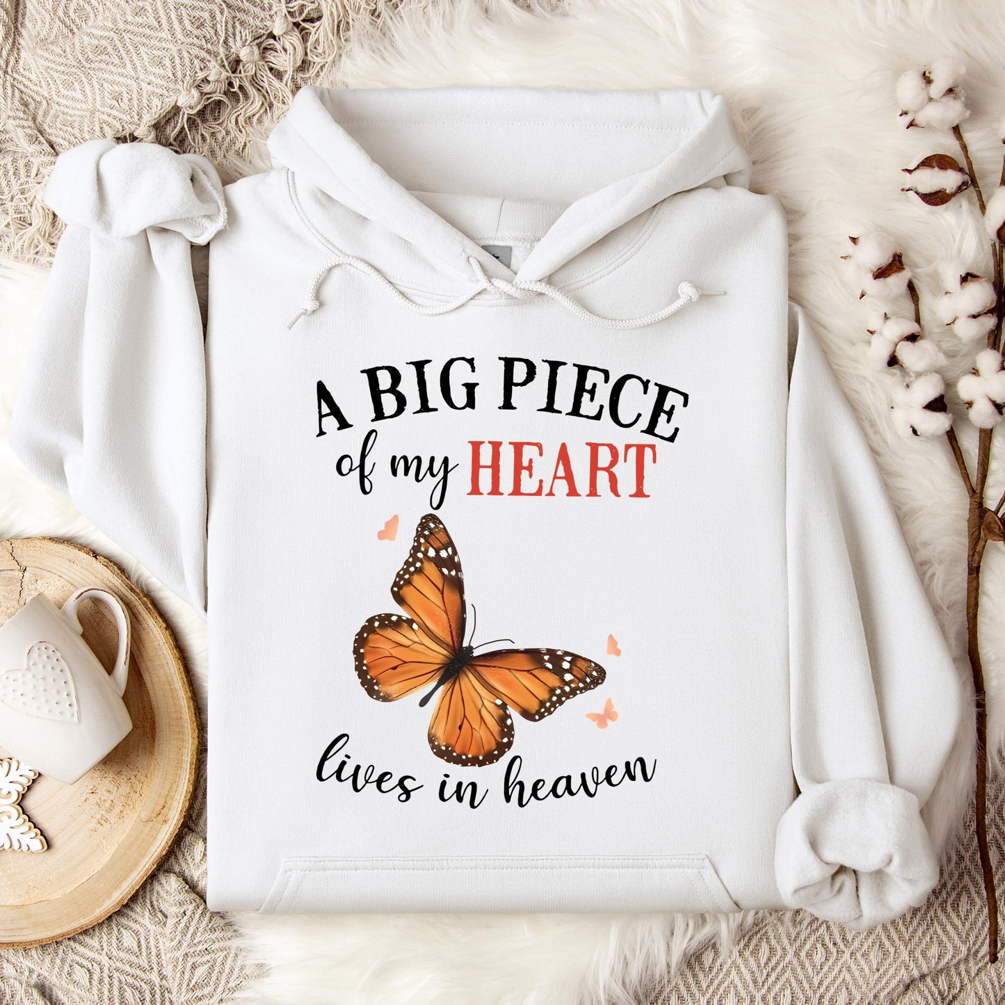 A Big Piece Of My Heart Lives In Heaven 01 Hoodie