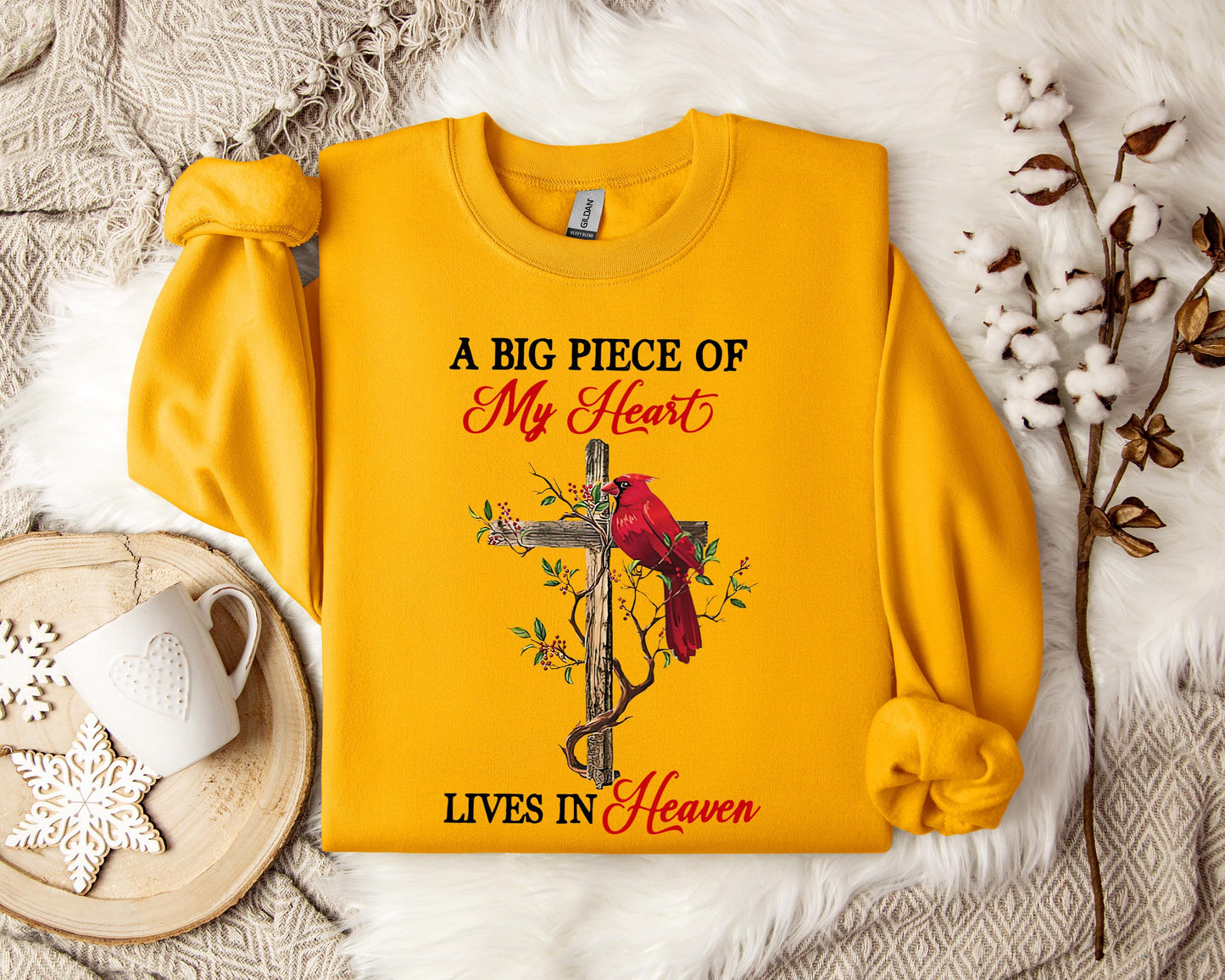 A Big Piece Of My Heart Lives In Heaven Sweatshirt