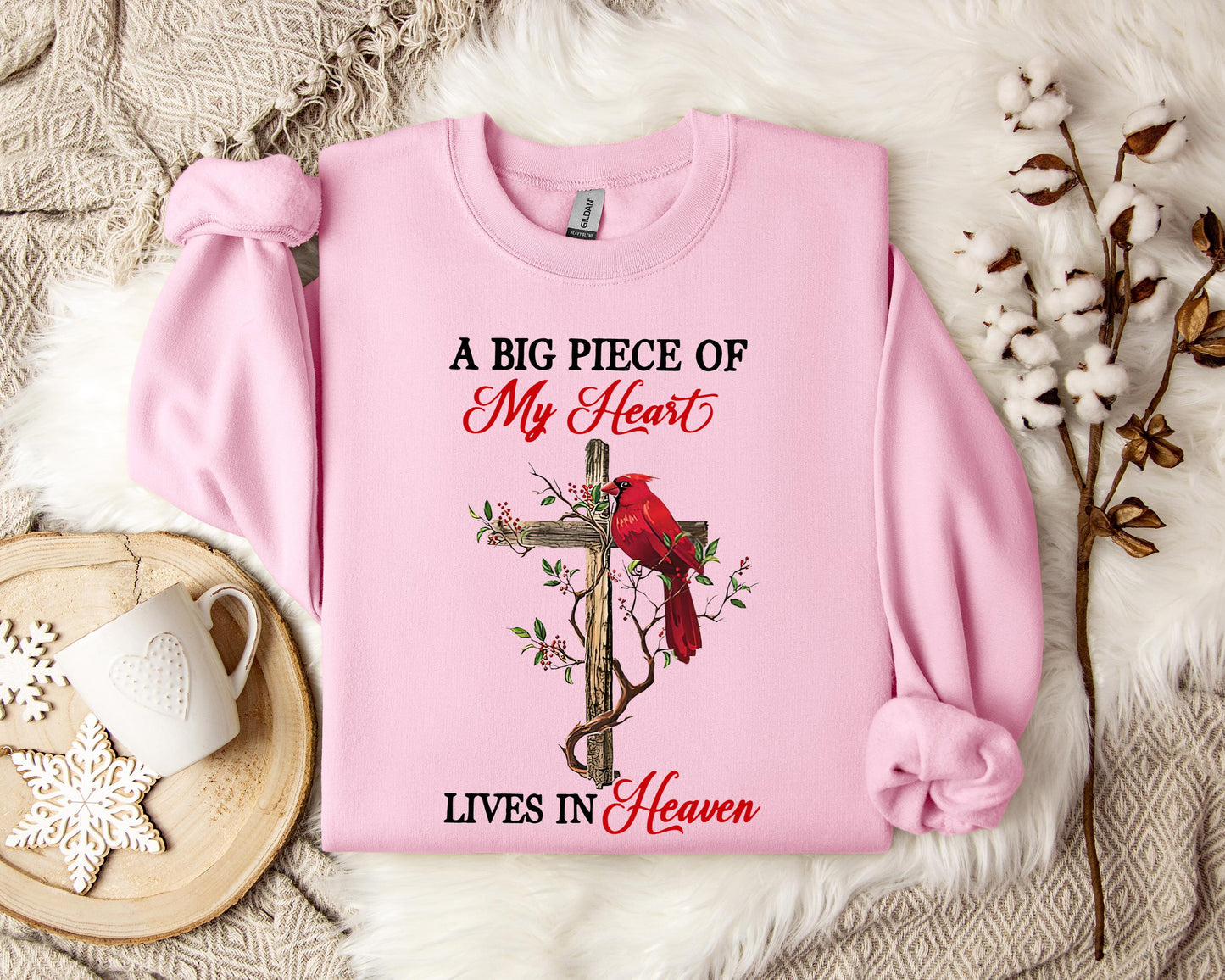 A Big Piece Of My Heart Lives In Heaven Sweatshirt