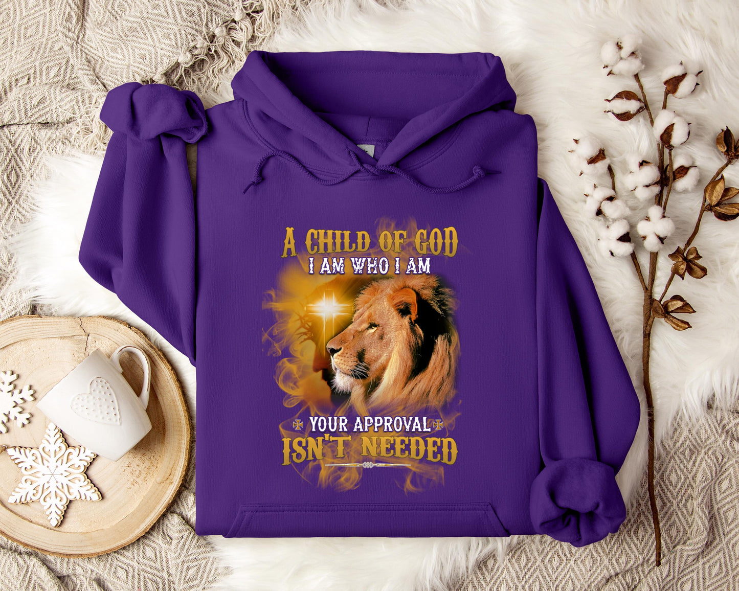 A Child Of God I Am Who I Am Your Approval Isn't Needed Hoodie