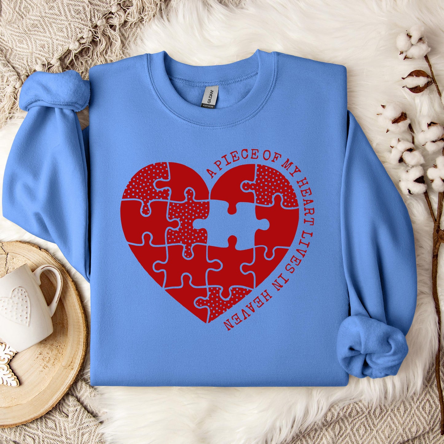 A Piece Of My Heart Lives In Heaven 02 Sweatshirt