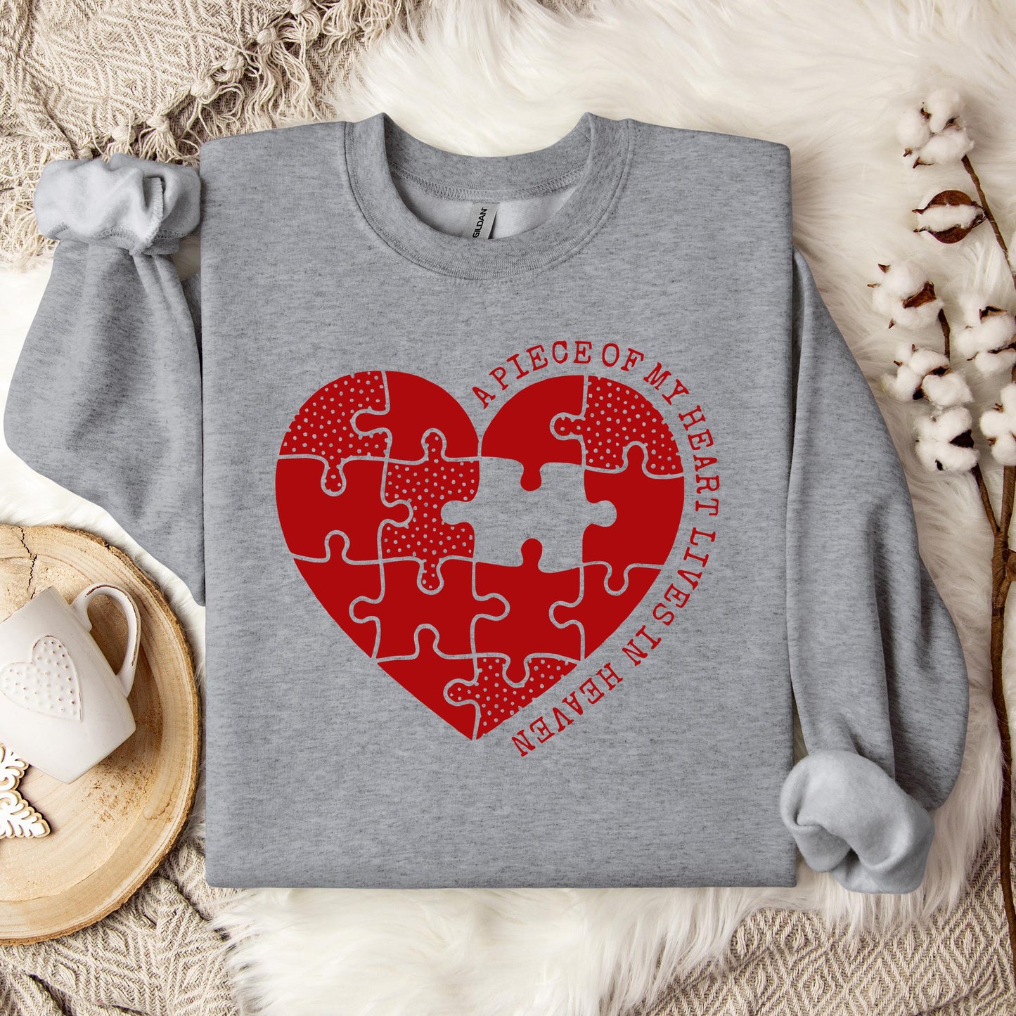 A Piece Of My Heart Lives In Heaven 02 Sweatshirt