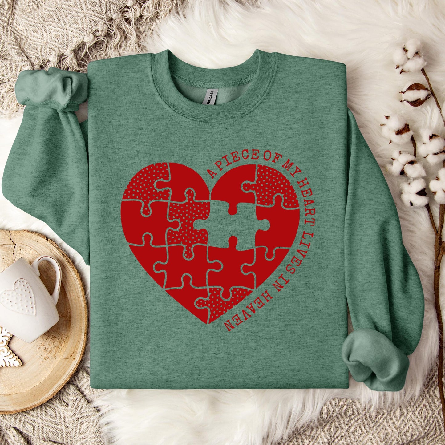 A Piece Of My Heart Lives In Heaven 02 Sweatshirt
