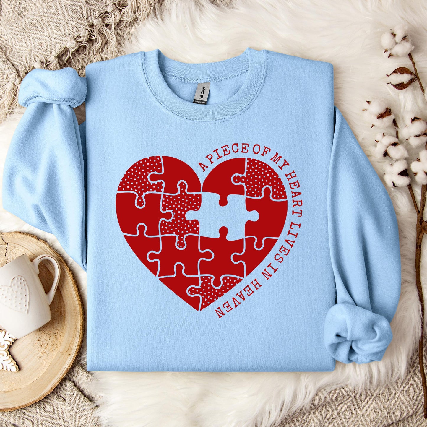 A Piece Of My Heart Lives In Heaven 02 Sweatshirt