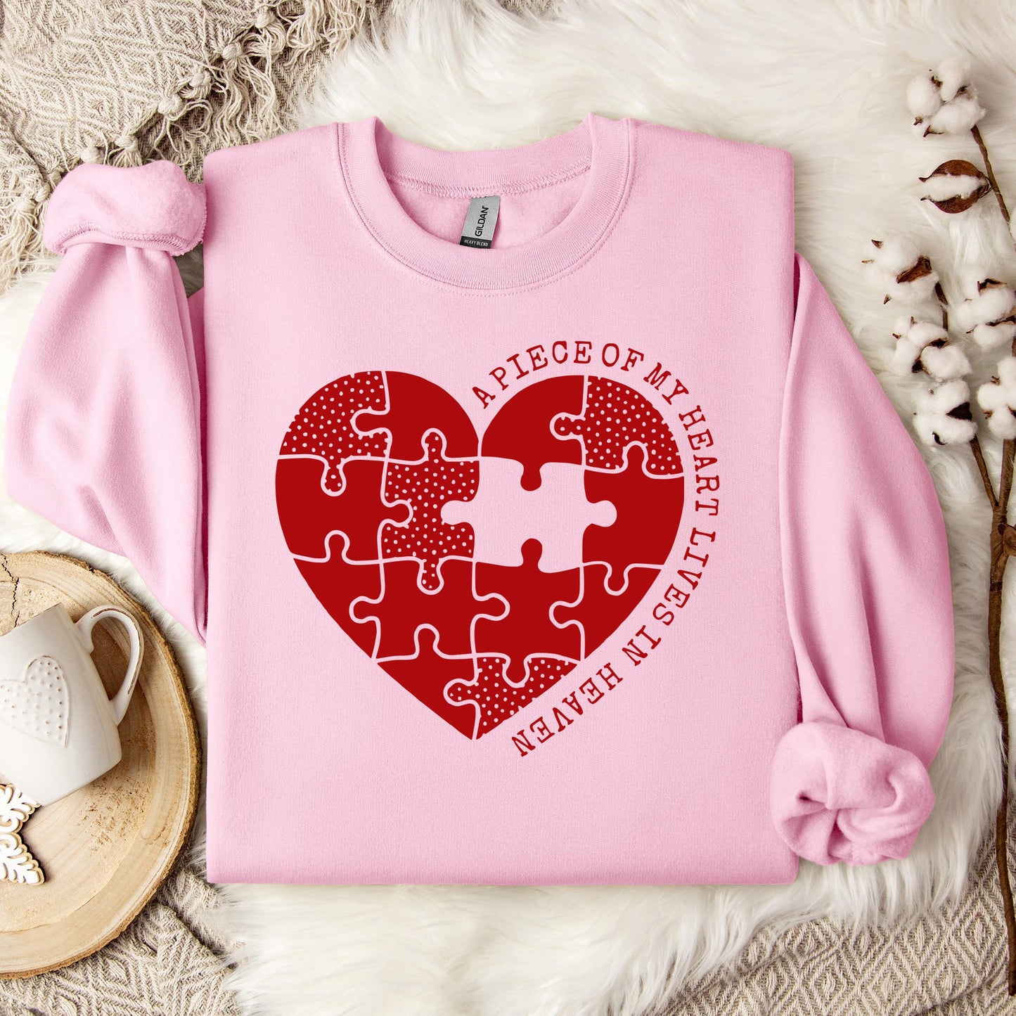 A Piece Of My Heart Lives In Heaven 02 Sweatshirt