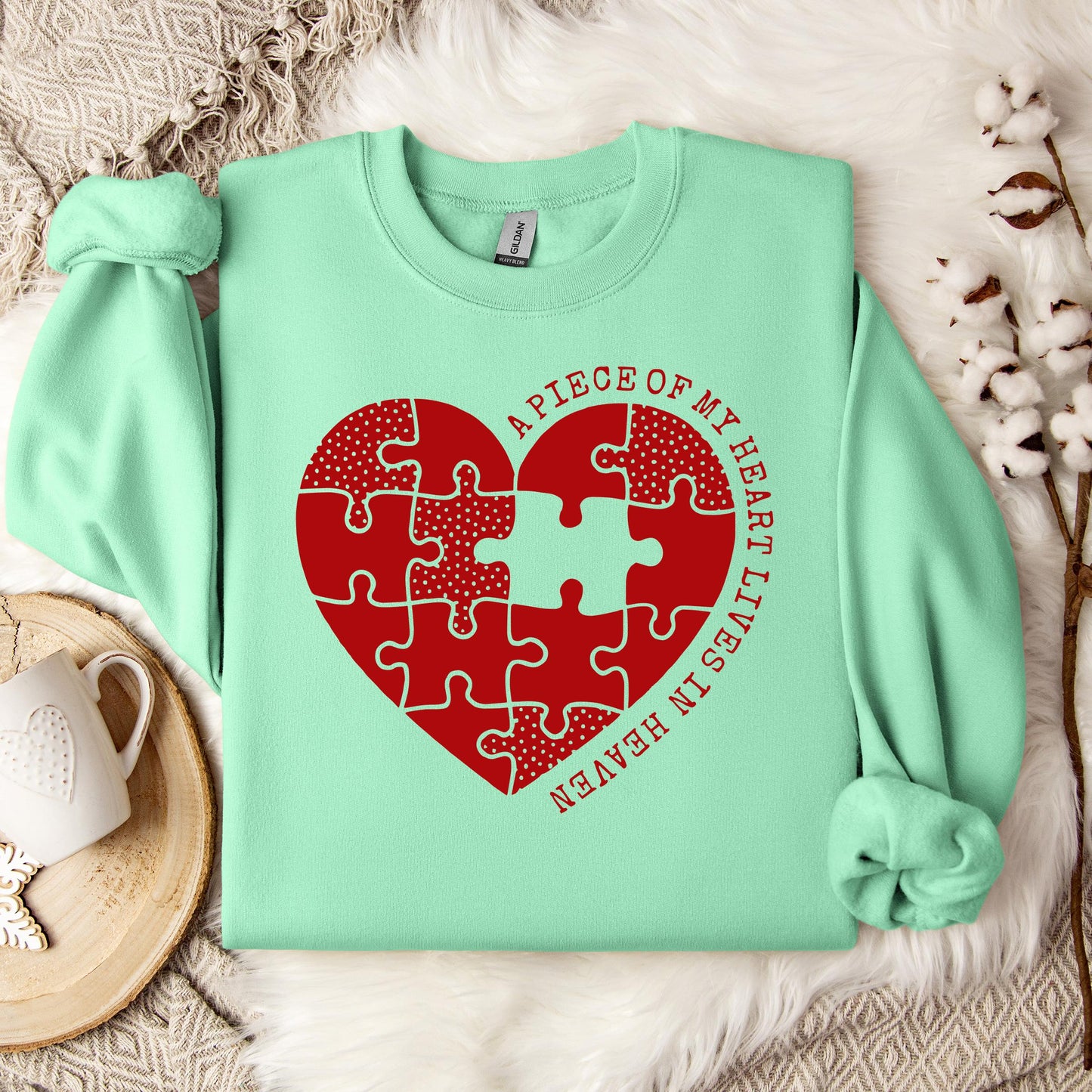 A Piece Of My Heart Lives In Heaven 02 Sweatshirt