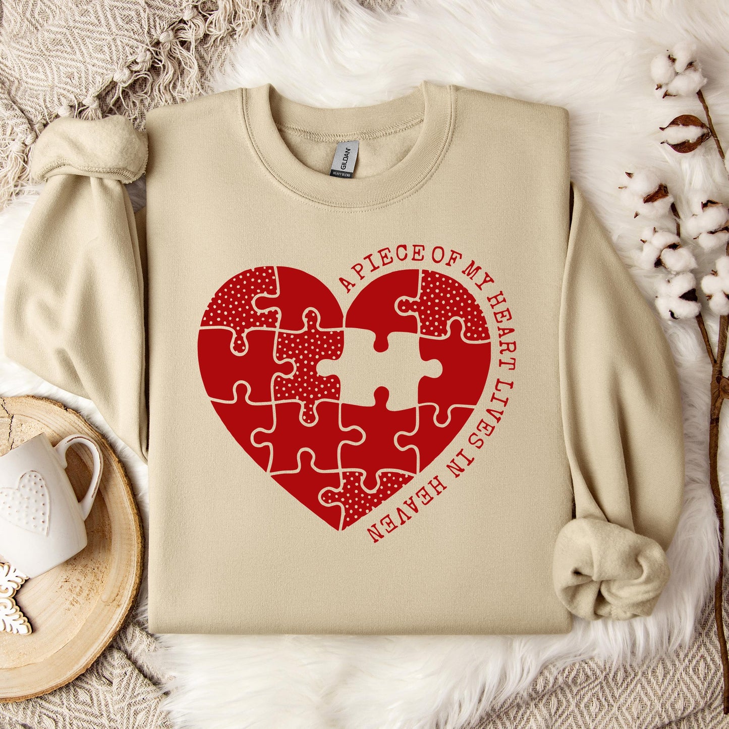 A Piece Of My Heart Lives In Heaven 02 Sweatshirt