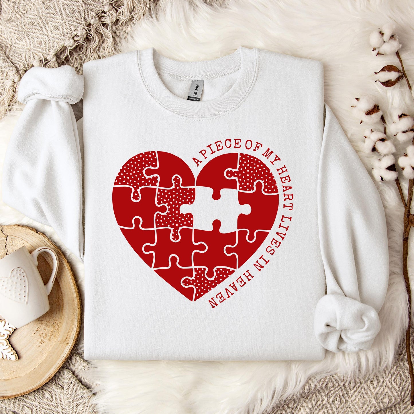 A Piece Of My Heart Lives In Heaven 02 Sweatshirt