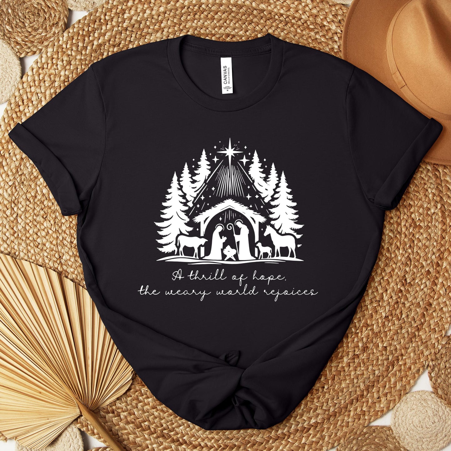 A Thrill Of Hope The Weary World Rejoices Premium T-shirt