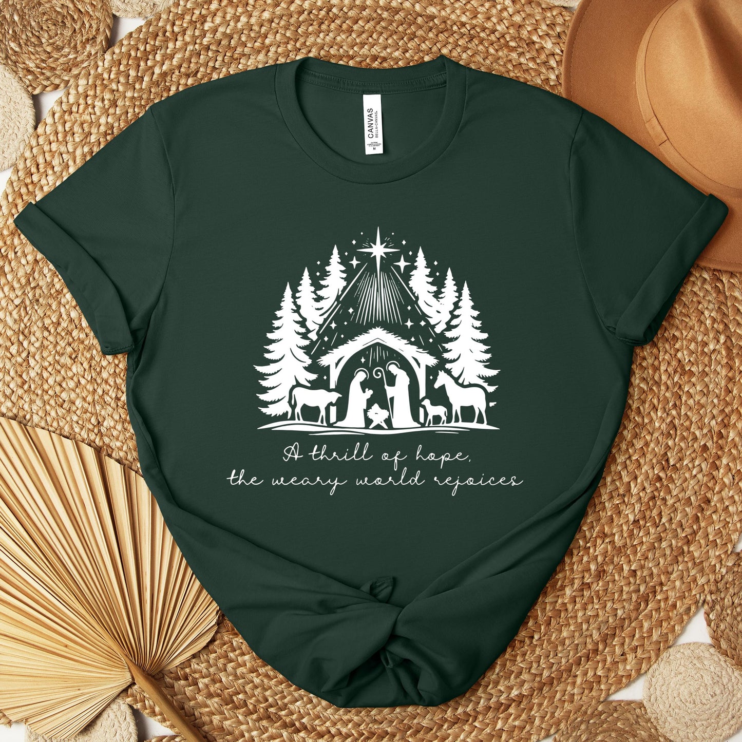 A Thrill Of Hope The Weary World Rejoices Premium T-shirt