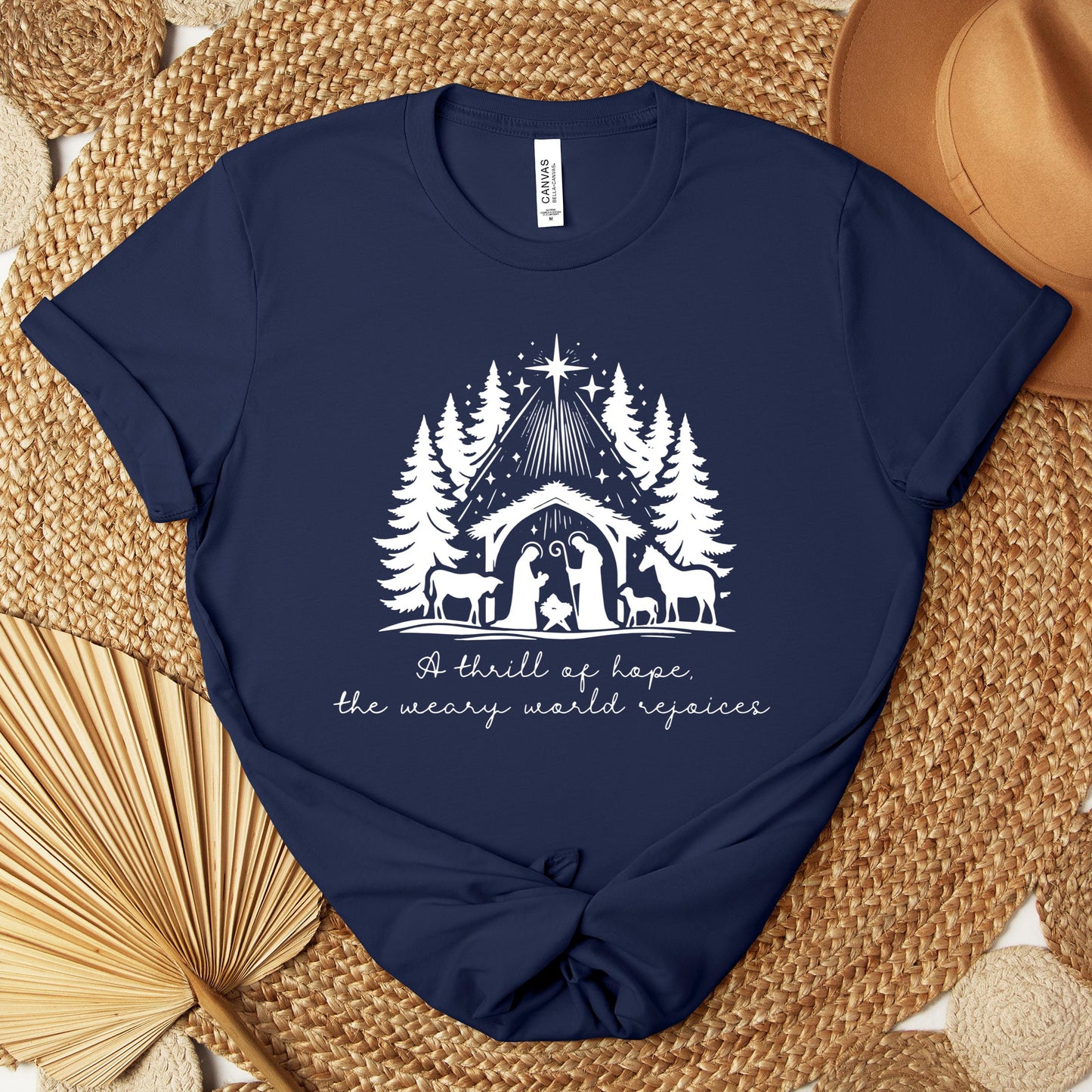 A Thrill Of Hope The Weary World Rejoices Premium T-shirt