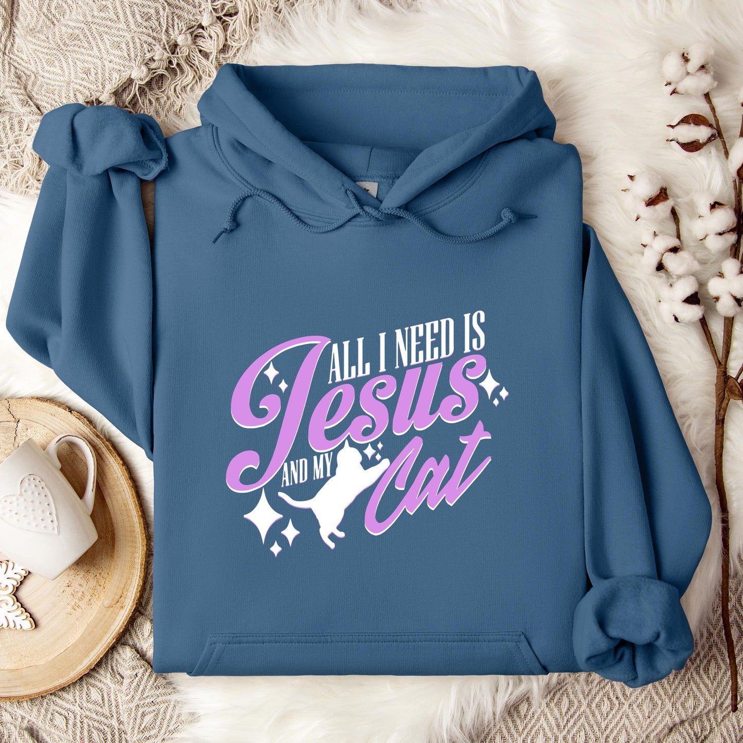 All I Need Is Jesus And My Cat Hoodie