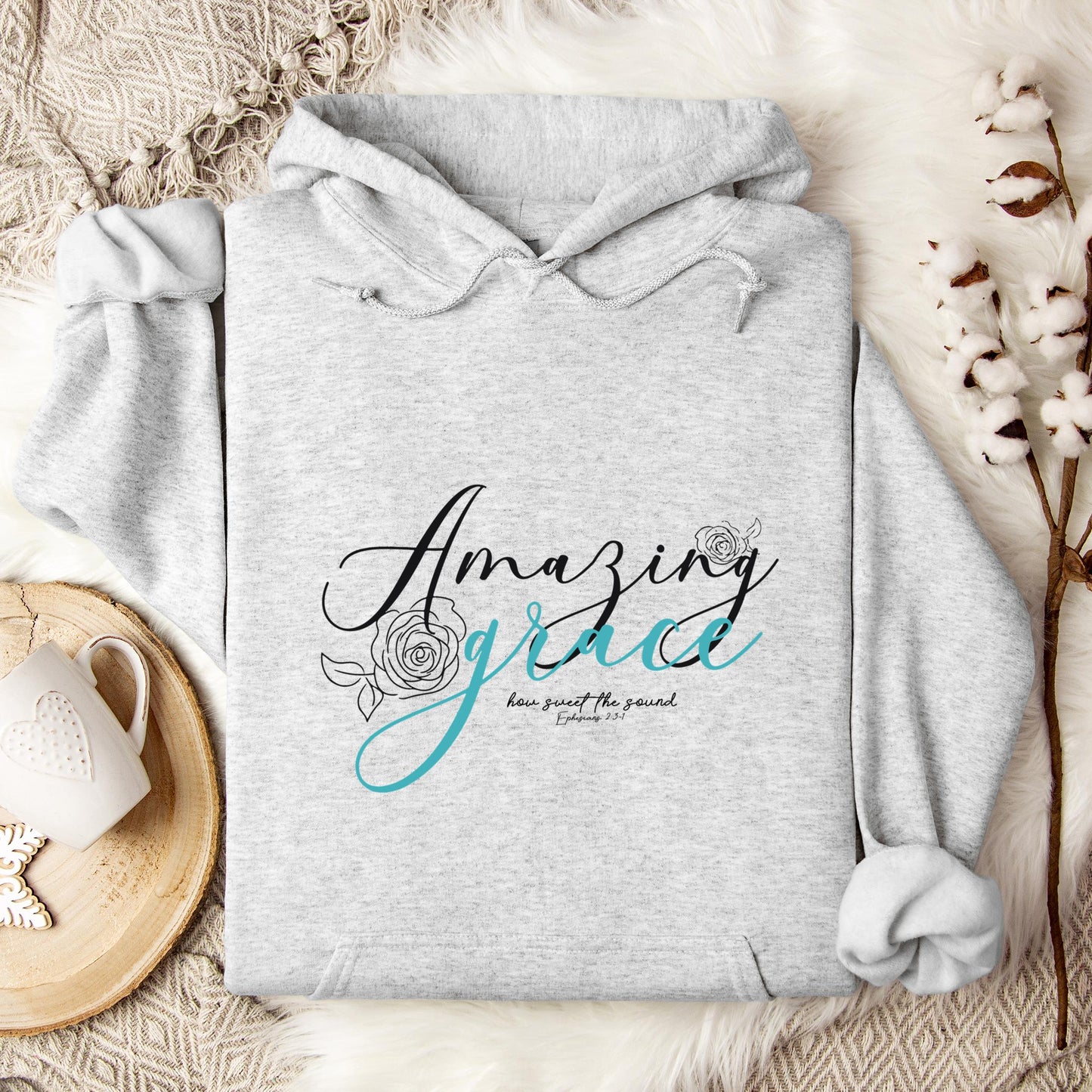 Amazing Grace How Sweet The Sound Ephesians 2.3-1 Hoodie