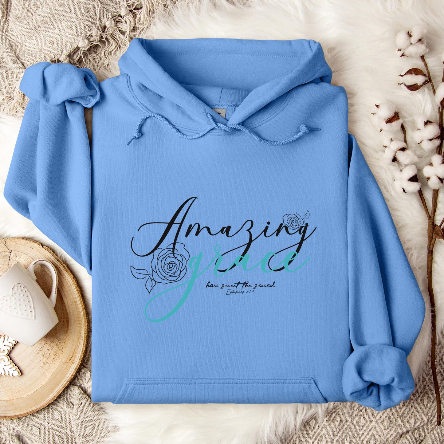 Amazing Grace How Sweet The Sound Ephesians 2.3-1 Hoodie