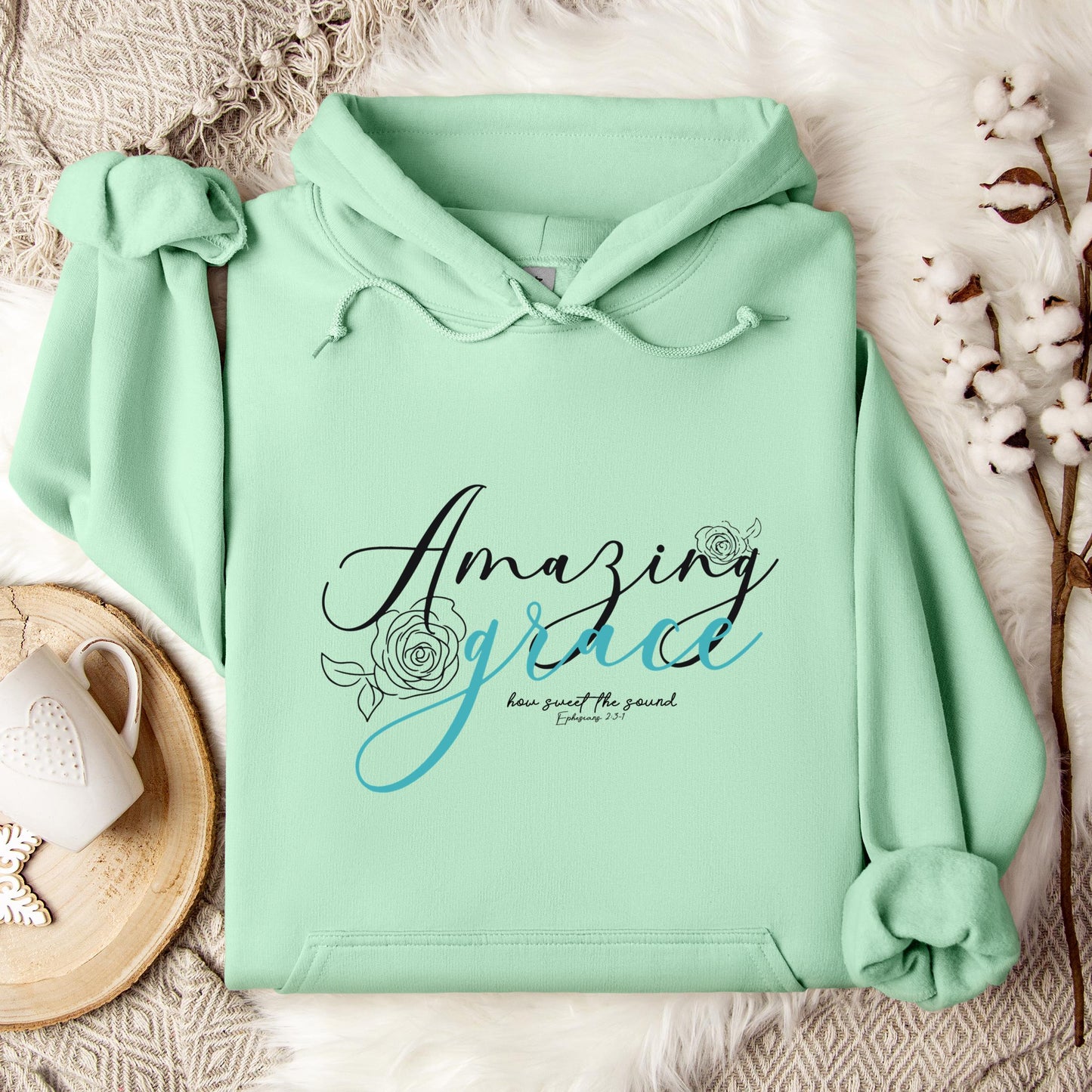 Amazing Grace How Sweet The Sound Ephesians 2.3-1 Hoodie