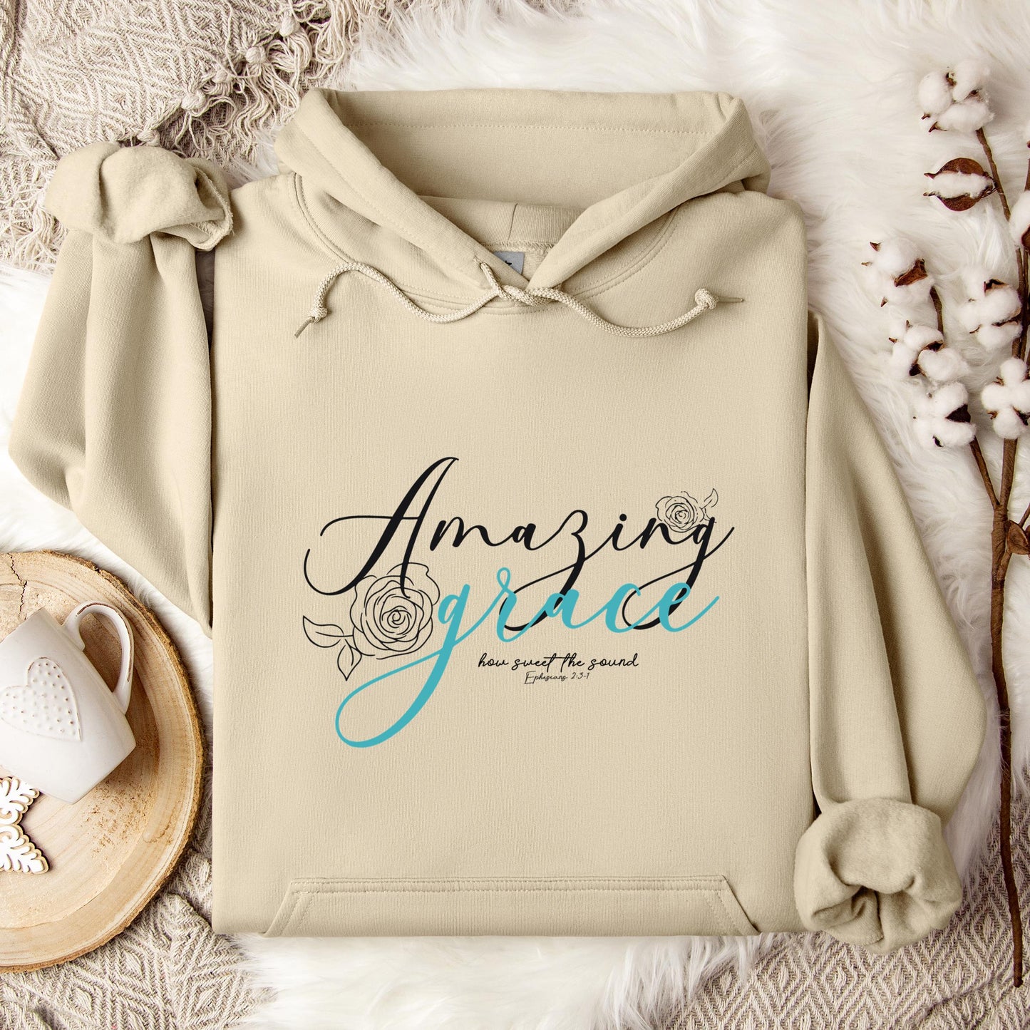 Amazing Grace How Sweet The Sound Ephesians 2.3-1 Hoodie