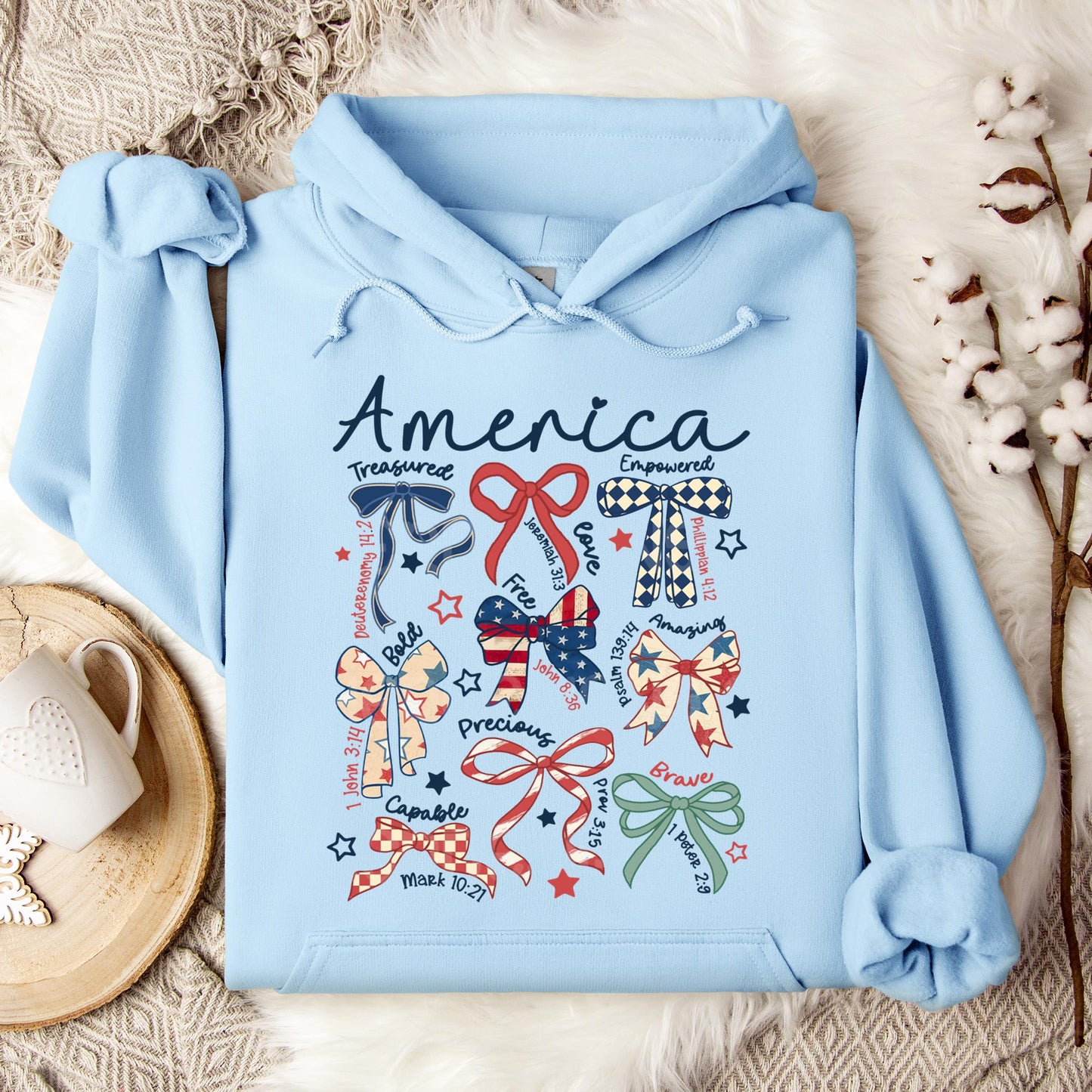 America Ribbons Hoodie