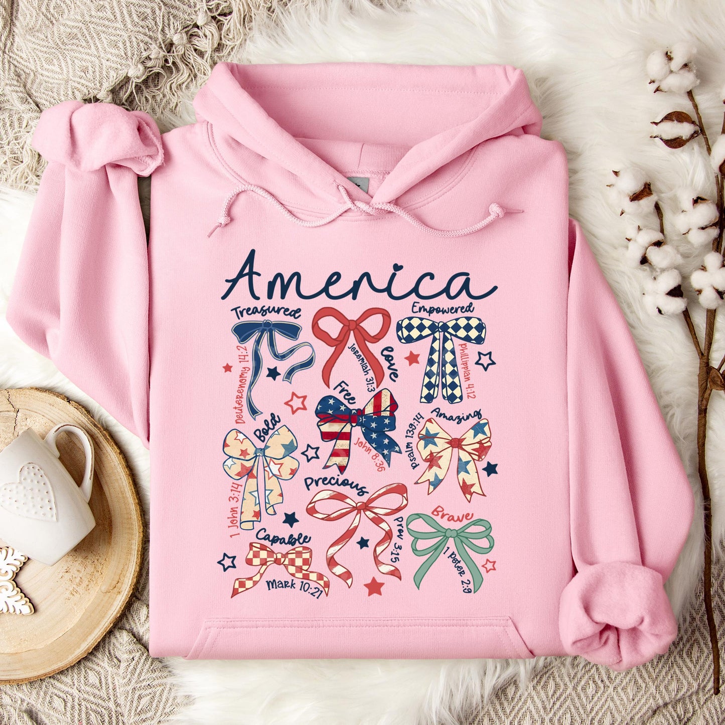 America Ribbons Hoodie