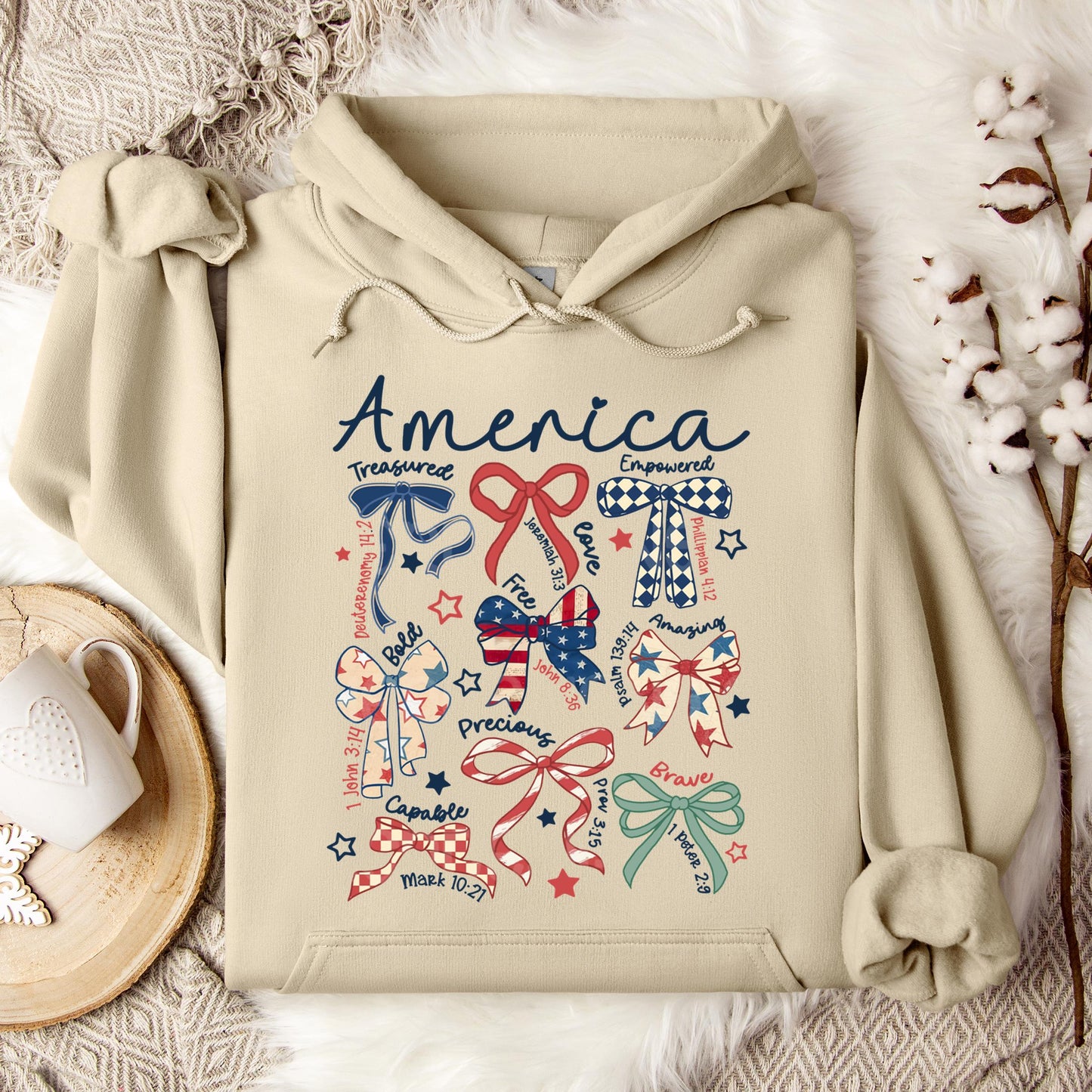 America Ribbons Hoodie