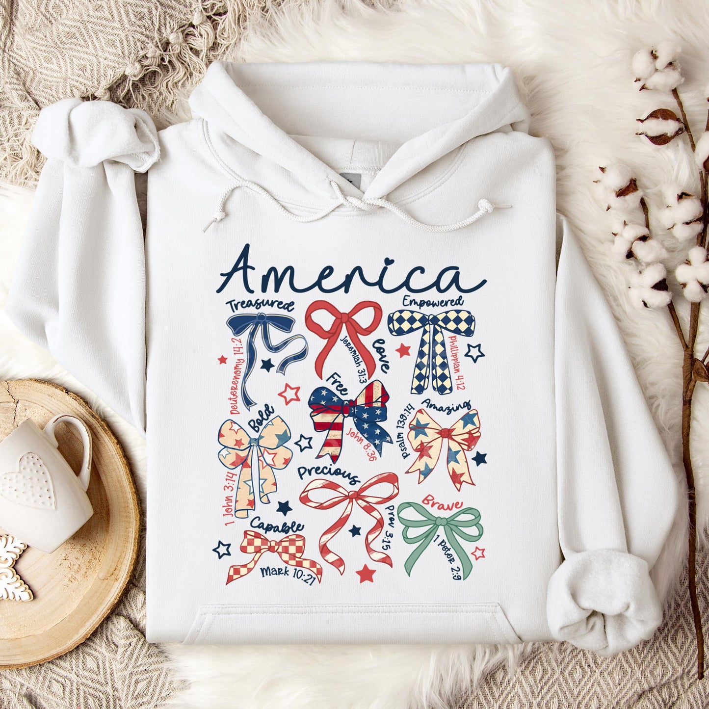 America Ribbons Hoodie