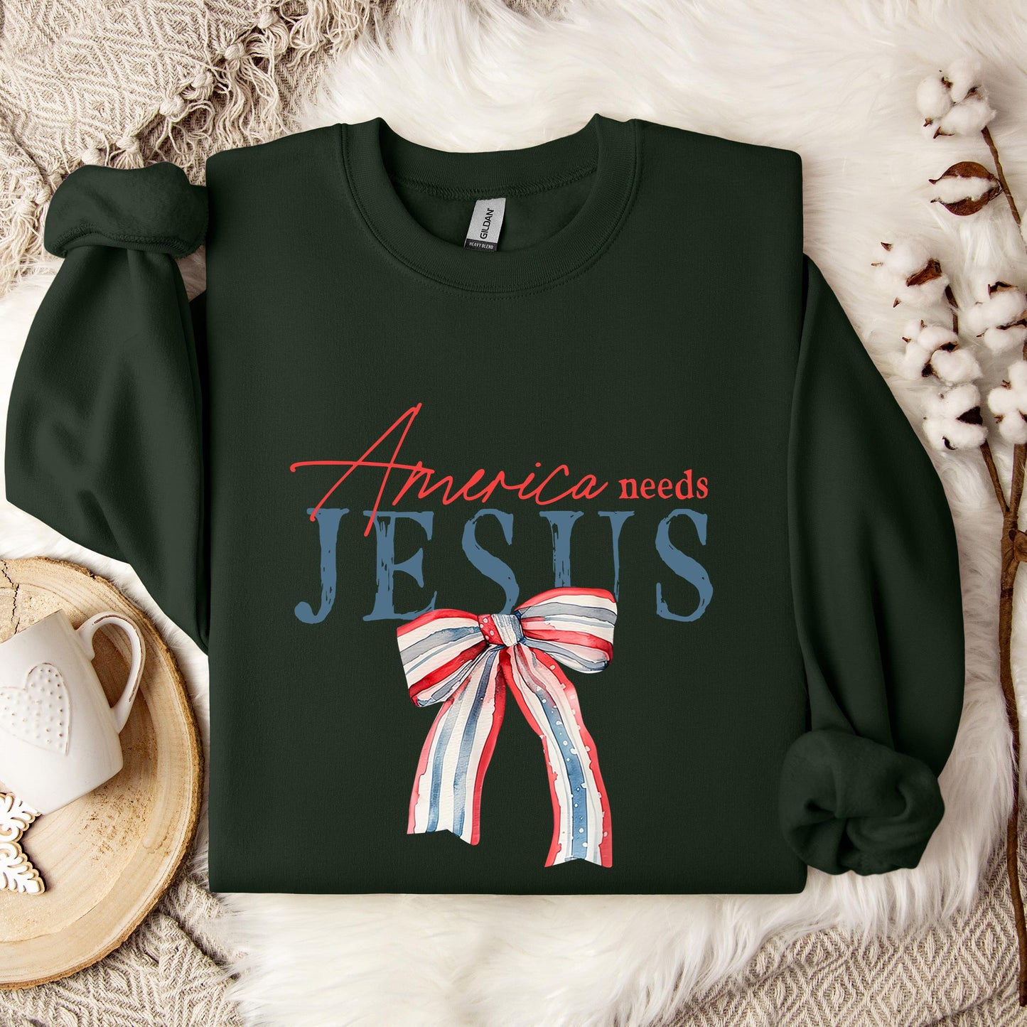 America needs Jesus Sweatshirt