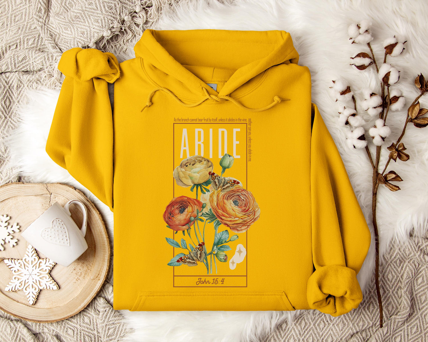 As The Branch Cannot Bear Fruit By Itself Unless It Abides In The Vine Hoodie