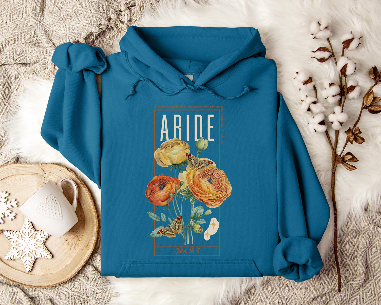 As The Branch Cannot Bear Fruit By Itself Unless It Abides In The Vine Hoodie