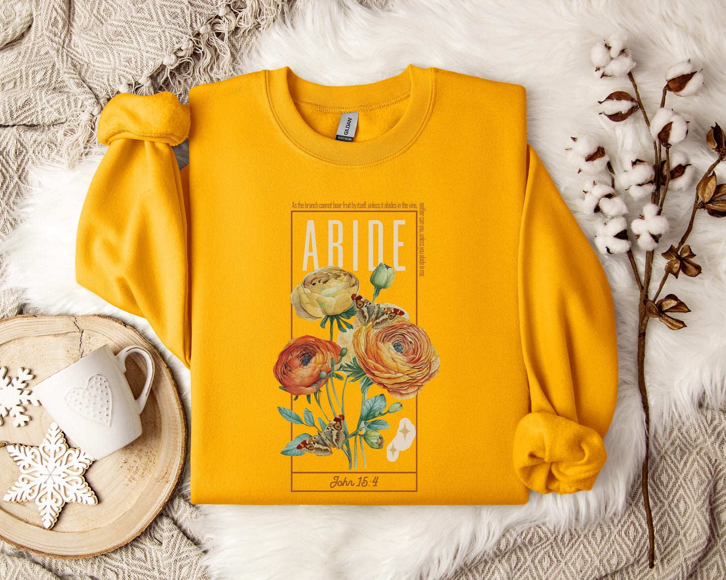 As The Branch Cannot Bear Fruit By Itself Unless It Abides In The Vine Sweatshirt