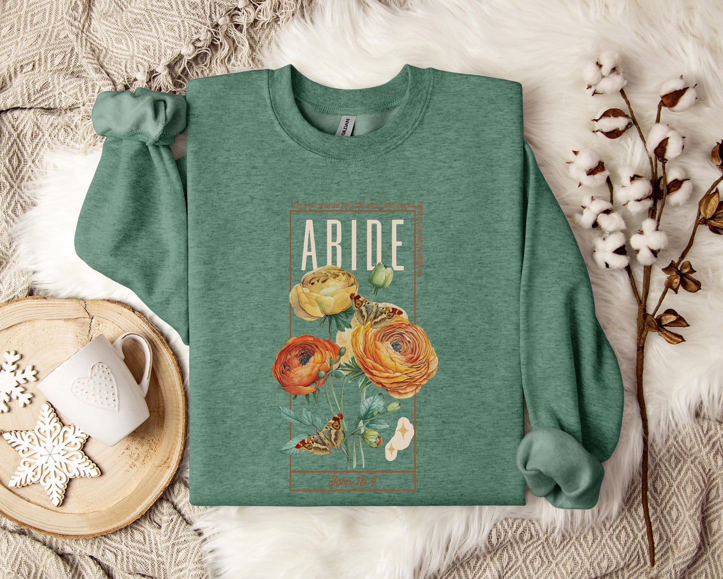 As The Branch Cannot Bear Fruit By Itself Unless It Abides In The Vine Sweatshirt