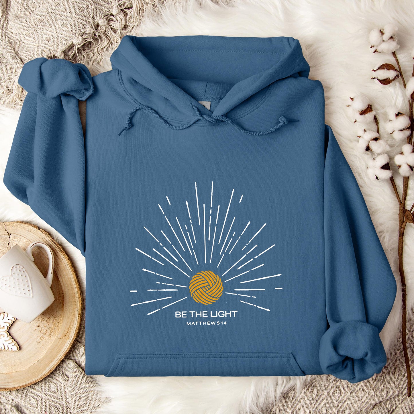 Be The Light Matthew 5.14 Yarn Hoodie