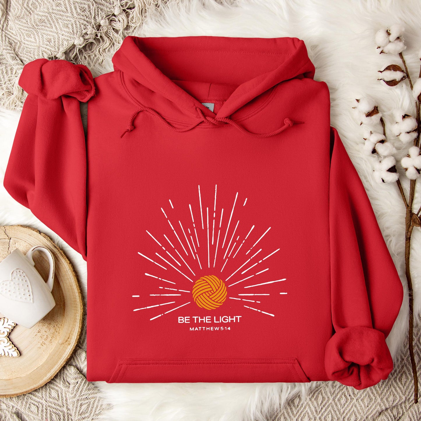 Be The Light Matthew 5.14 Yarn Hoodie