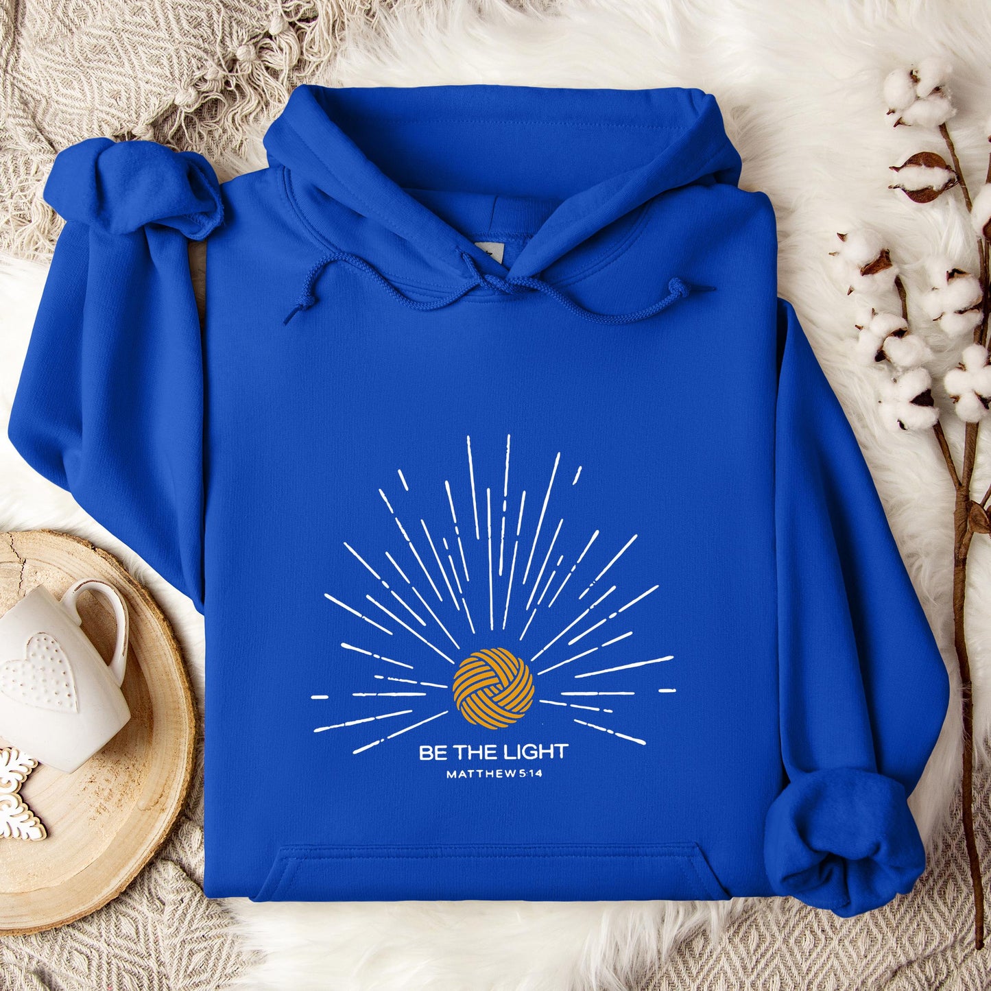 Be The Light Matthew 5.14 Yarn Hoodie