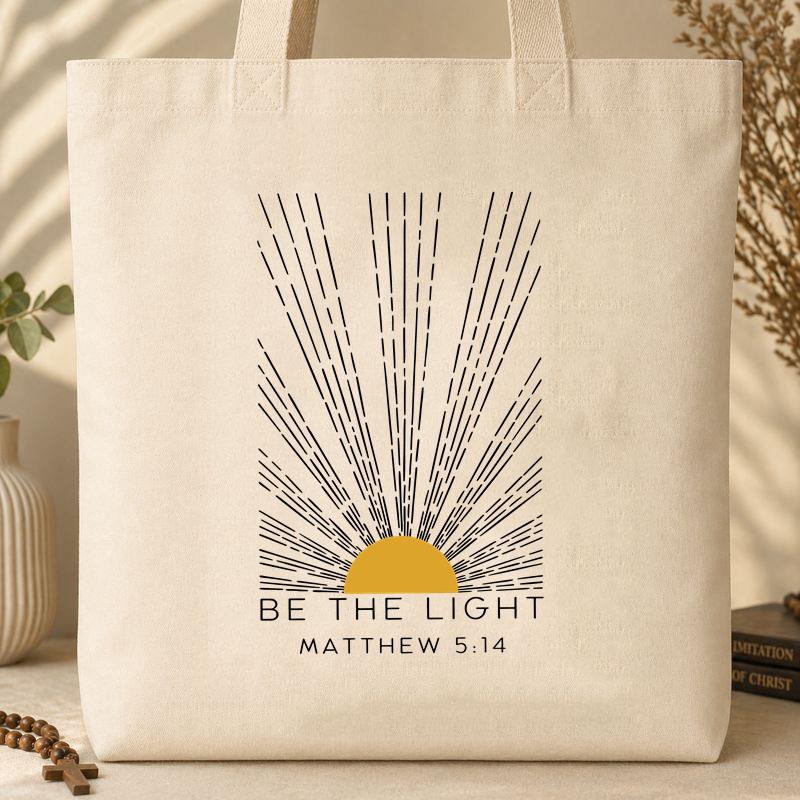 Be The Light Matthew 5.14 Tote Bag