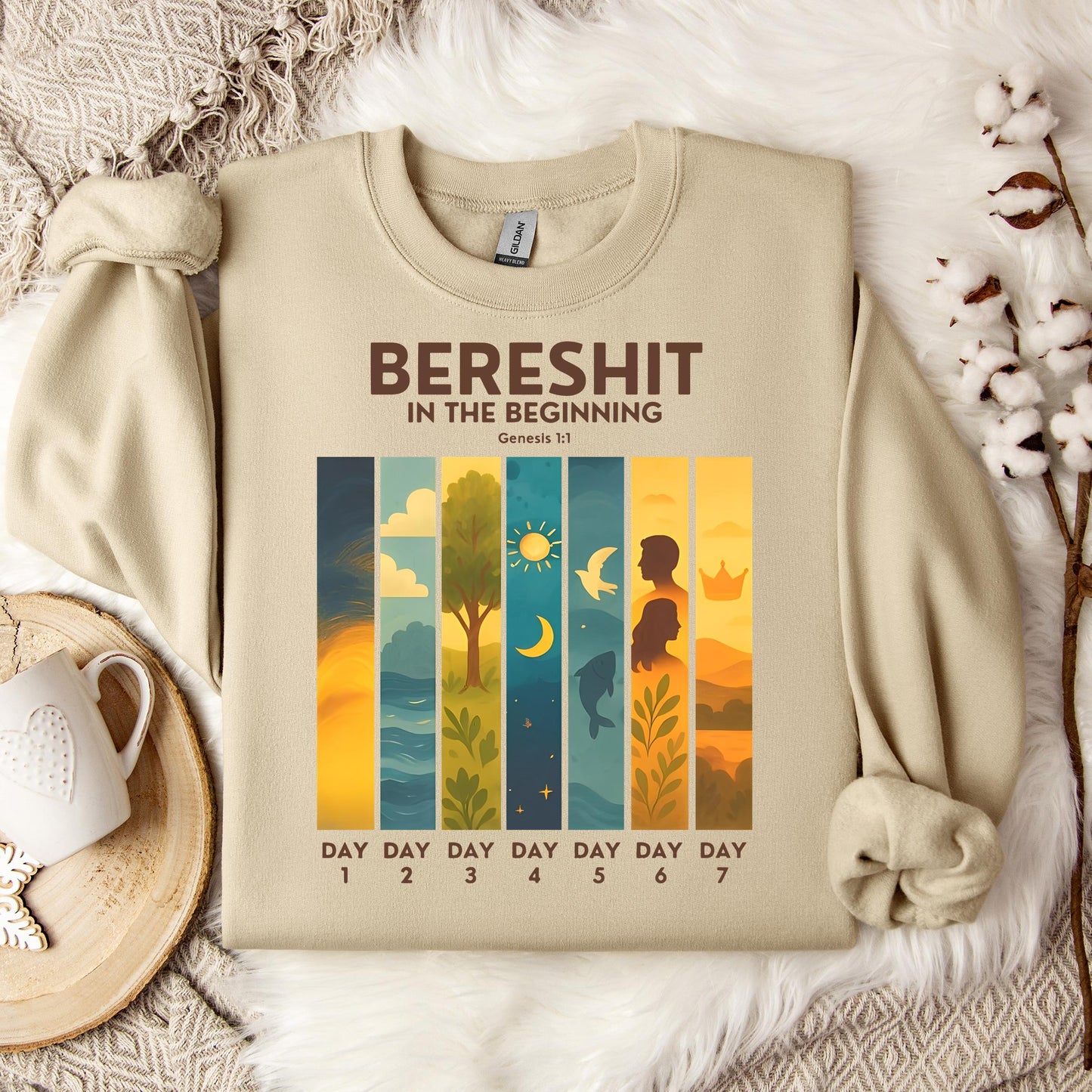 Bereshit In The Beginning Genesis 1.1 Sweatshirt