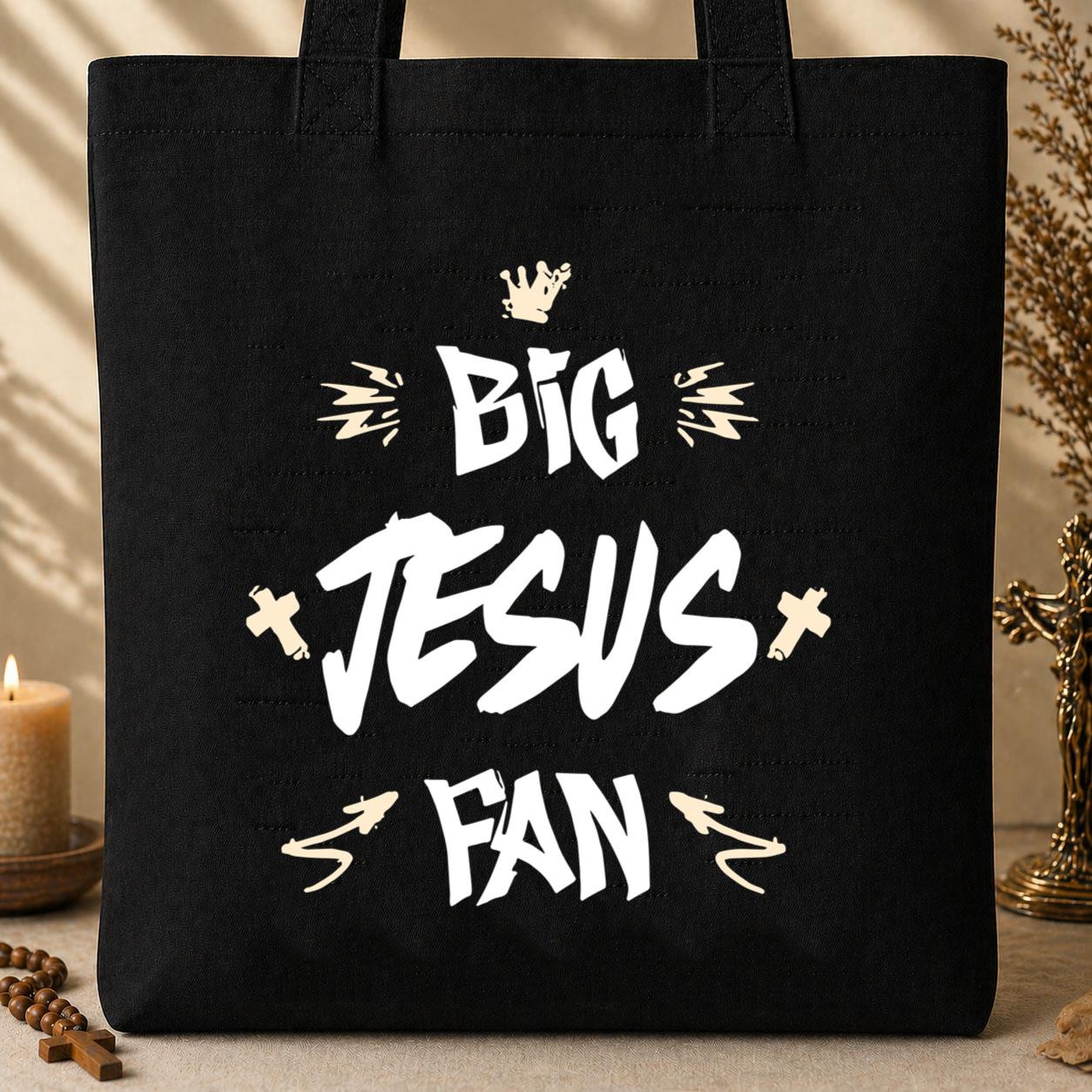 Big Jesus Fan Tote Bag