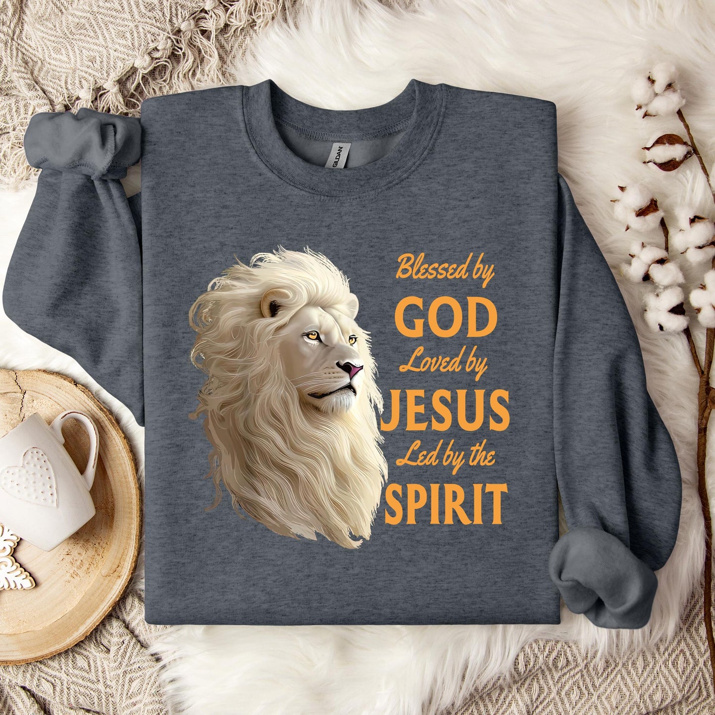 Blessed By God Loved By Jesus Led By The Spirit 01 Sweatshirt