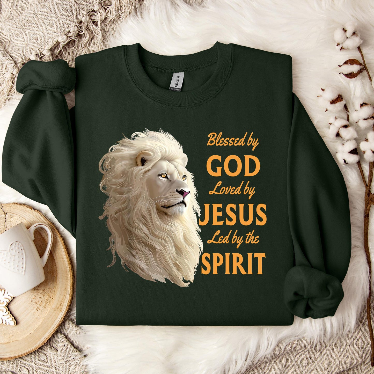 Blessed By God Loved By Jesus Led By The Spirit 01 Sweatshirt