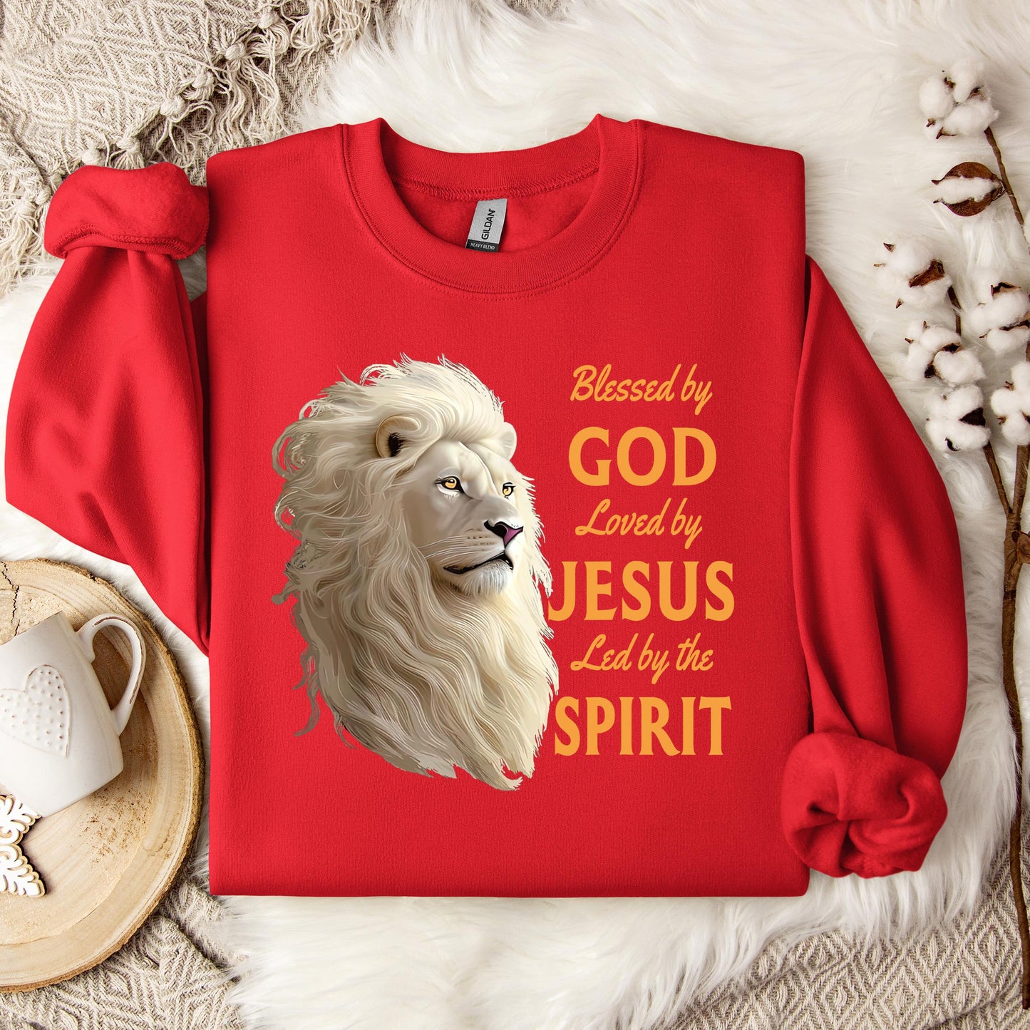 Blessed By God Loved By Jesus Led By The Spirit 01 Sweatshirt