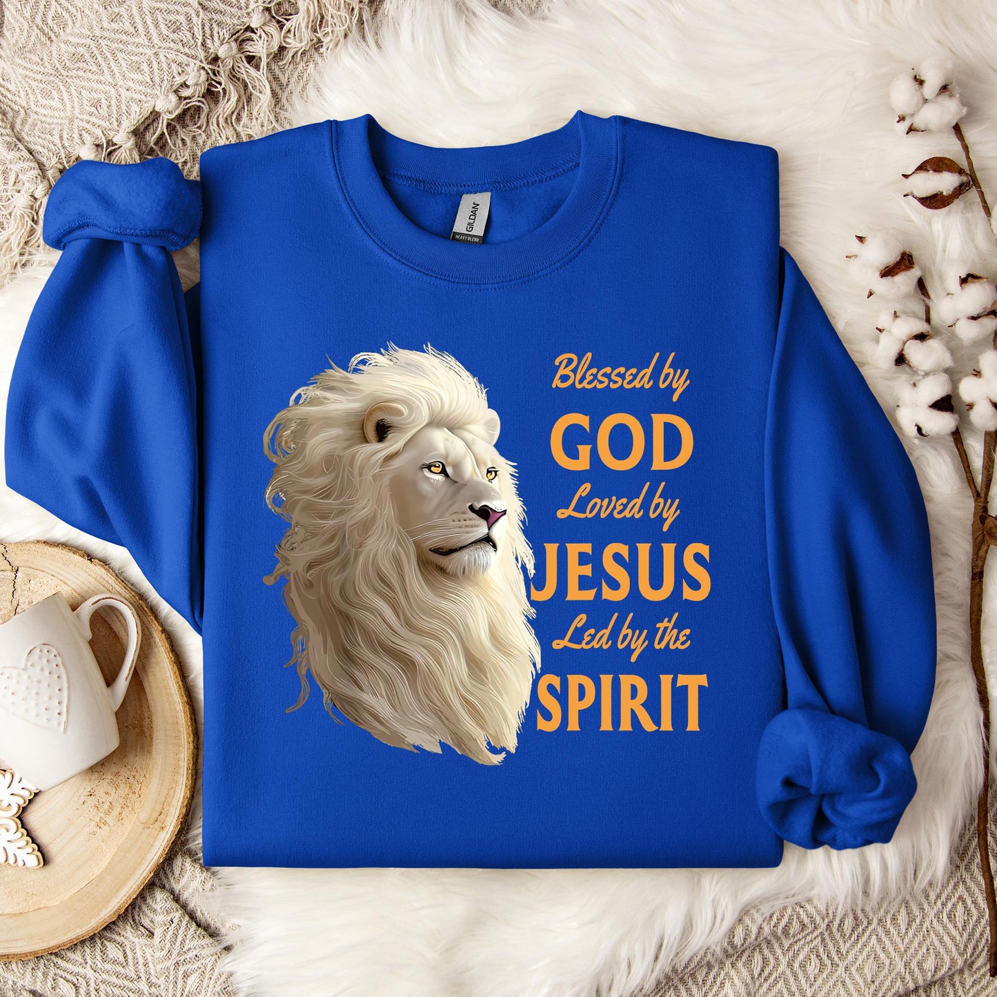 Blessed By God Loved By Jesus Led By The Spirit 01 Sweatshirt